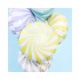 Folieballong Karamell 35 cm Gul