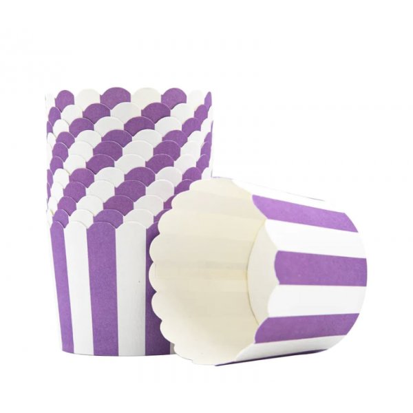 Stabila muffinsformar - Lila/Vit - 12 st Stabila muffinsformar - Lila/Vit - 12 st