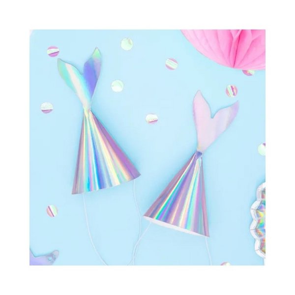Partyhattar Mermaid, Sj�jungfru 6-pack