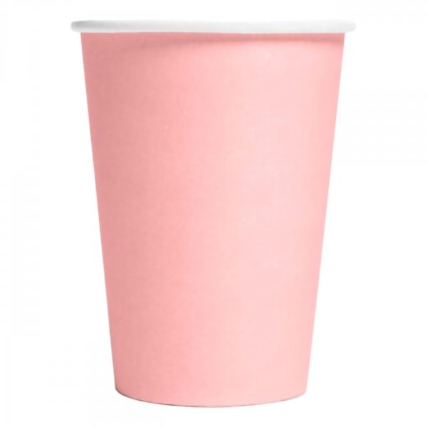 Pappmuggar - Ljusrosa - 8-pack