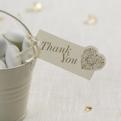 Sm tags - Thank you - Guld - 10-pack