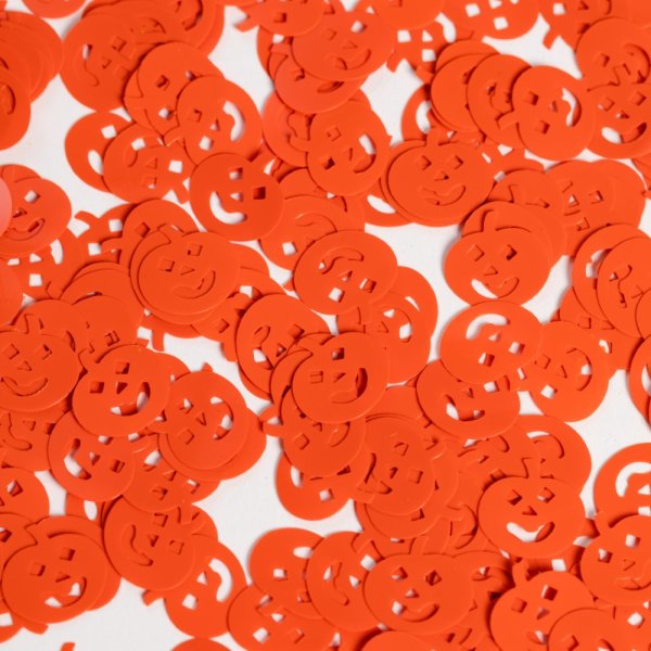 Bordskonfetti - Orange pumpkins - 14 gram