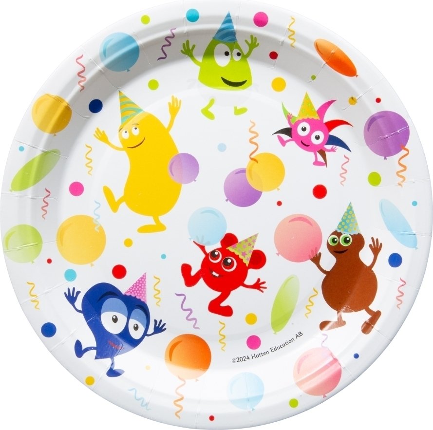 Papptallrikar – Babblarna – 8-pack – Papptallrikar till kalas