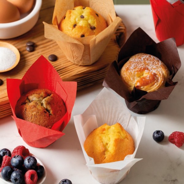 Muffinsformar - Tulip - Vita - Storpack - Decora - 400 st Muffinsformar - Tulip - Vita - Storpack - Decora - 400 st