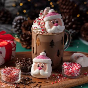 Dekoration till varm choklad - Tomte - Strössel - PME Dekoration till varm choklad - Tomte - Strössel - PME