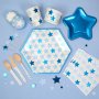 Servetter - Stars - Bl� - 16-pack
