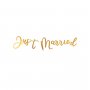 Girlang Br�llopsdekorationer Just Married