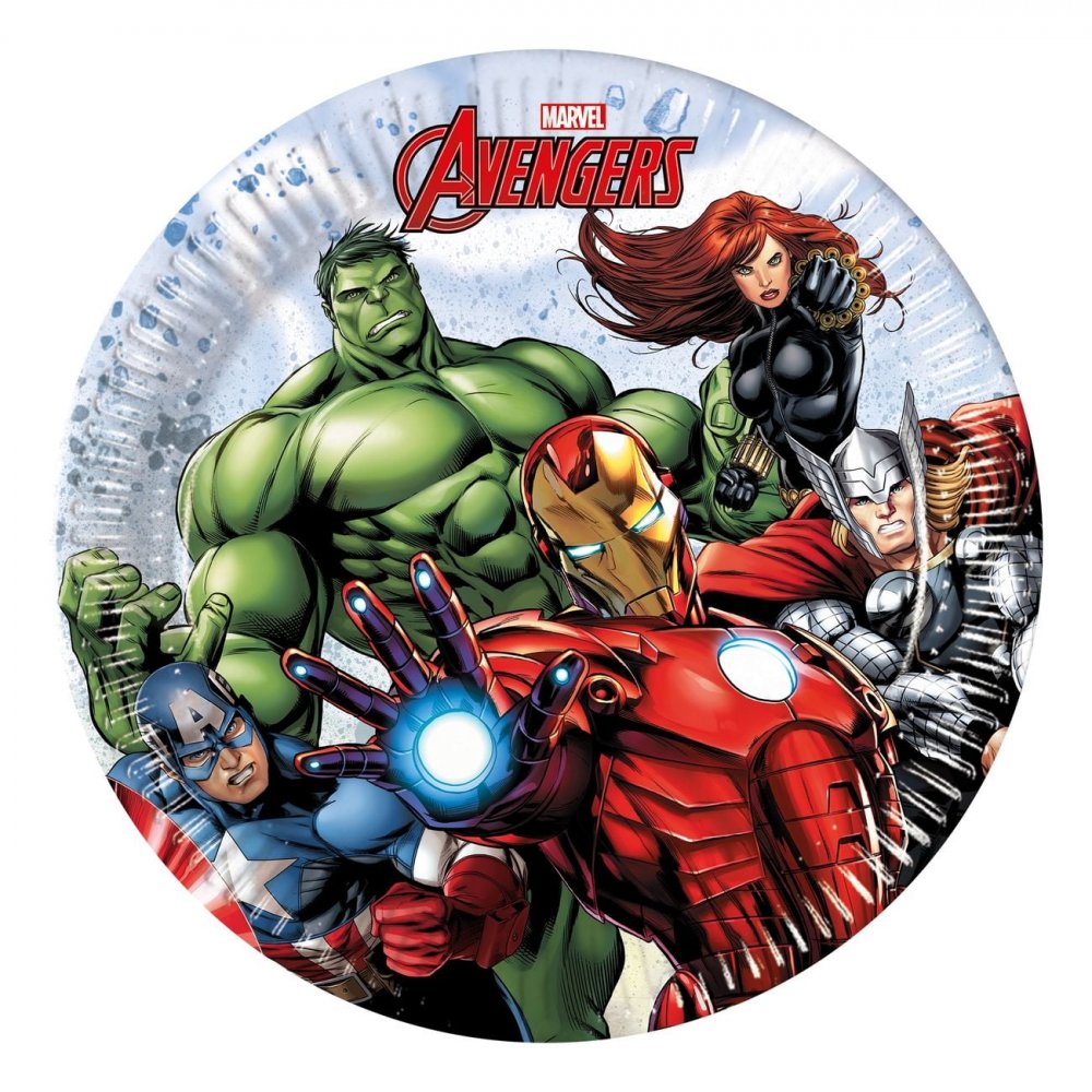 Papptallrikar Avengers Infinity Stones 20 cm – 8-pack – Papptallrikar till kalas