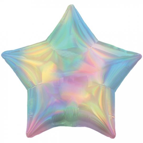 Folieballong - Stj�rna - Pastell/Ombre