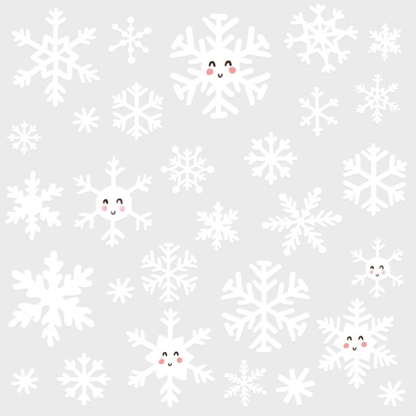 Fönsterstickers - Snöflingor - 120 st Fönsterstickers - Snöflingor - 120 st