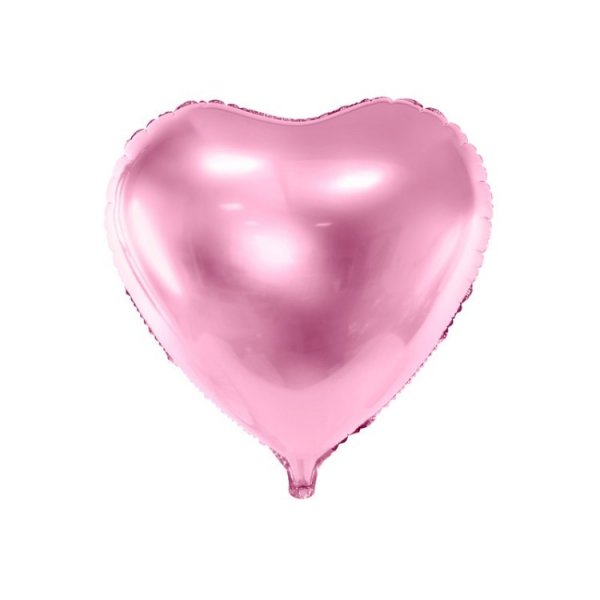 Folieballong Hj�rta Rosa