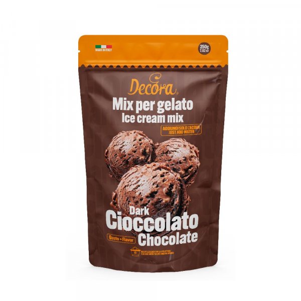 Glassmix - Italiensk Gelato - Dark chocolate - 250 g Glassmix - Italiensk Gelato - Dark chocolate - 250 g