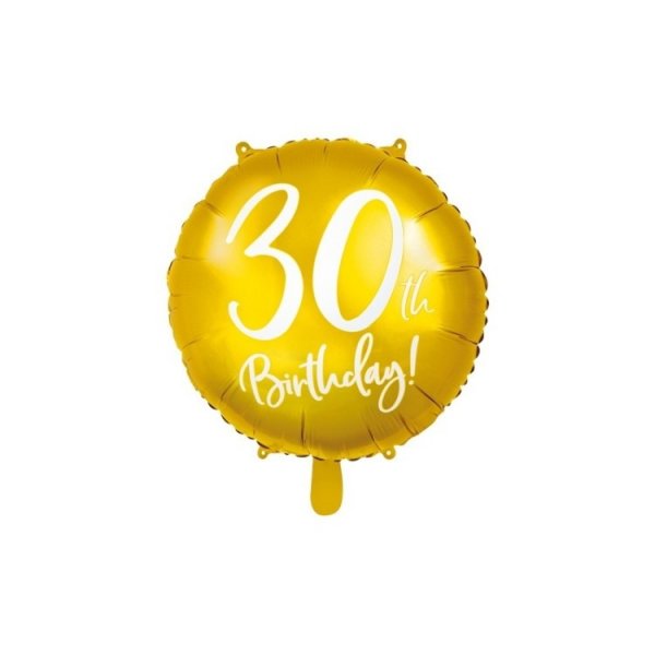 Folieballong Guld 30 �r