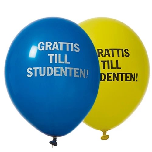 Ballonger - Student - Bl�/Gul - 8-pack