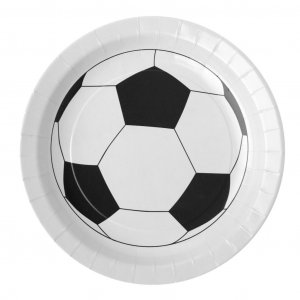 Papptallrikar - Football - 10-pack