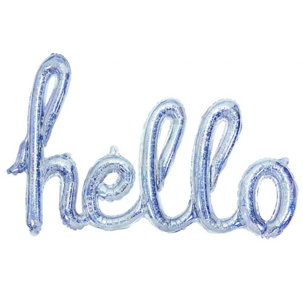 Folieballong - Hello - Holographic
