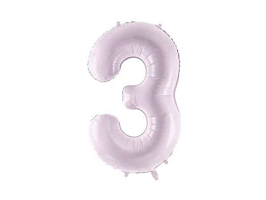 Sifferballong - Lila Pastell - 72cm - 3 Sifferballong - Lila Pastell - 72cm - 3