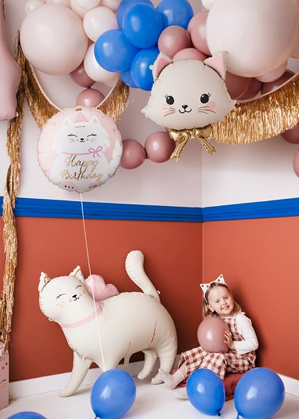 Folieballong kattskiva - Mix