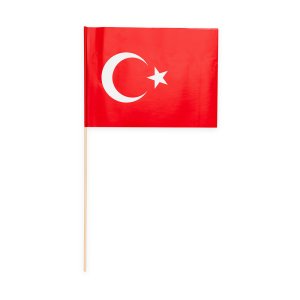Pappersflaggor - Turkiet - 20x30 cm - 10-pack