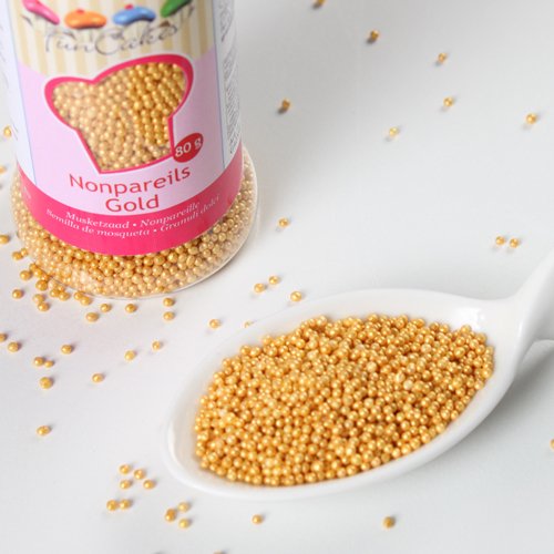 Sockerpärlor - Mini - Guld Sockerpärlor - Mini - Guld