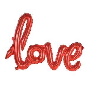 Folieballong - "LOVE" - R�d - 119 cm