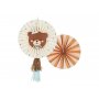 Dekorationsrosetter med nallemotiv, 2-pack