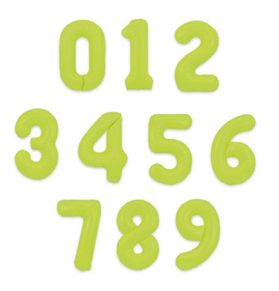 Ballongsiffra - Neon Gr�n - 86 cm