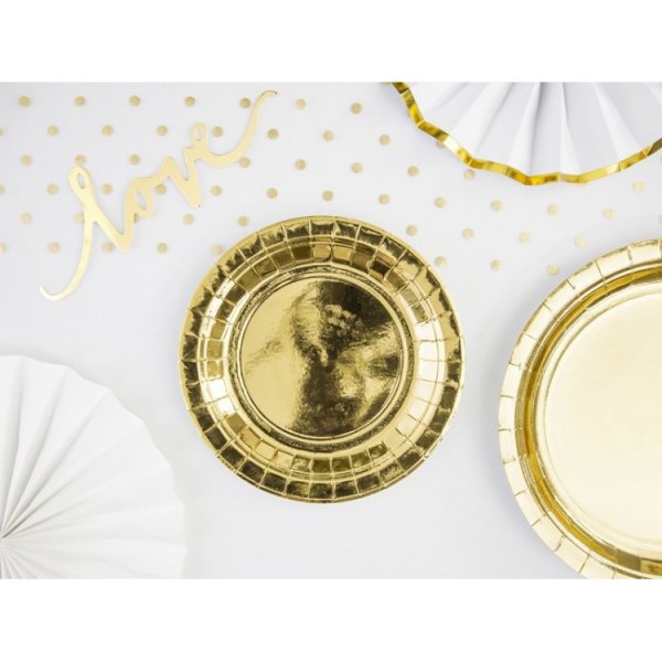 Pappersassietter H�gblank Guld