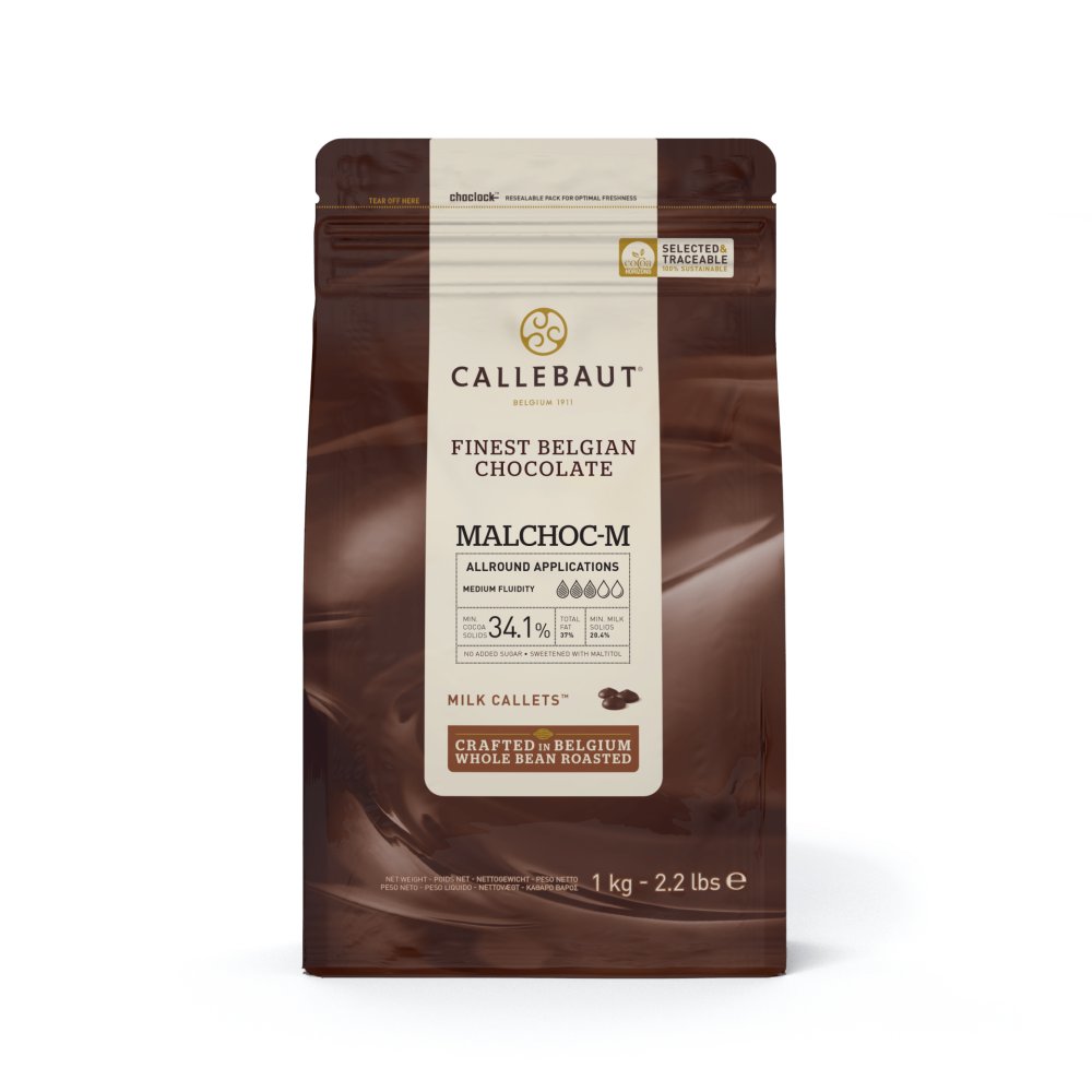 Callebaut Choklad Mjölkchoklad utan tillsatt socker 1 kg - Mjölkchoklad, Choklad
