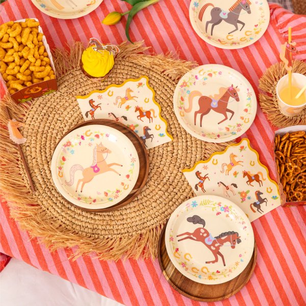Papptallrikar - Hästparty - 6-pack Papptallrikar - Hästparty - 6-pack