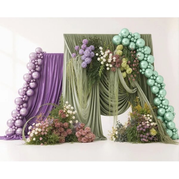 Ballonger - Glossy - Gr�n - 30 cm