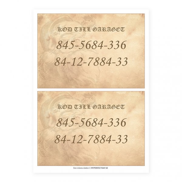 Frdiga nissebrev - Den stulna koden