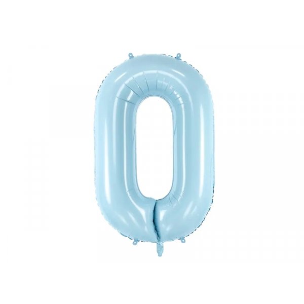 Sifferballong 0-9, pastellbl� 86cm