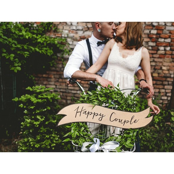 Skyltar - Happy Couple/Wedding - 2-pack