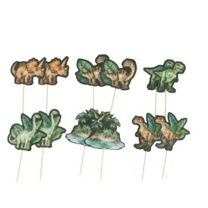Cake Picks - Dinosaurie - 12-pack