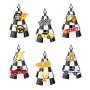 Partyhattar - Racing - 6-pack - Med namnlapp