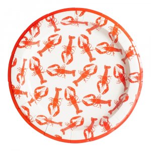 Papptallrikar - Kr�ftskiva - 8-pack - 28 cm