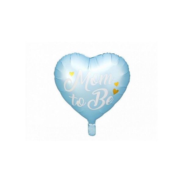 Folieballong Ljusbl� - Mom to Be