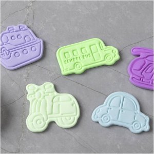 Utstickare med prägel - 6-pack - Bilar och fordon Utstickare med prägel - 6-pack - Bilar och fordon