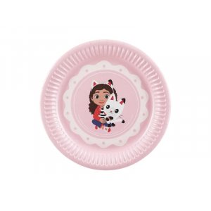 Papptallrikar - Gabby's Dollhouse - Rosa - 6-pack - 18 cm Papptallrikar - Gabby's Dollhouse - Rosa - 6-pack - 18 cm