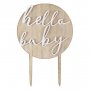 Cake Topper - Tr - Hello Baby