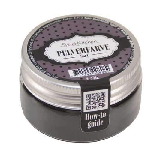 Pulverf�rg - Svart - SweetKitchen - 4 g