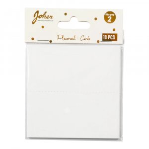 Placeringskort - Vita - 10 st