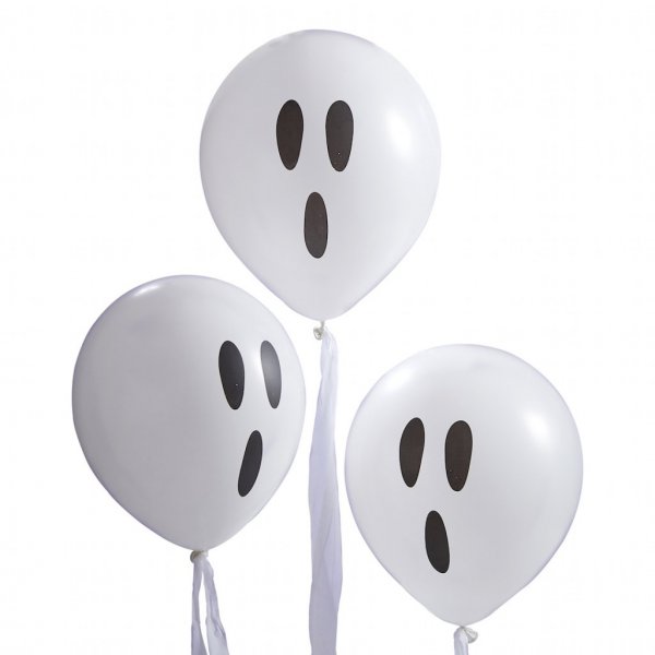 Ballonger - Sp�ken med serpentin - 10 st