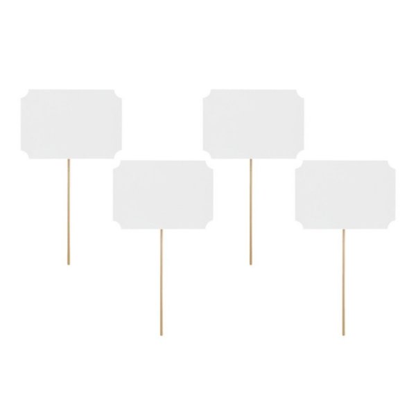Miniskyltar p� pinne 4-pack