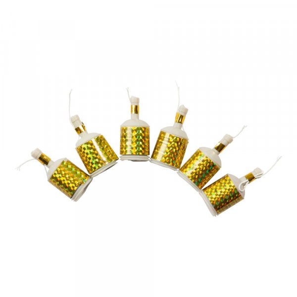 Party Poppers - 6-pack - Rosa