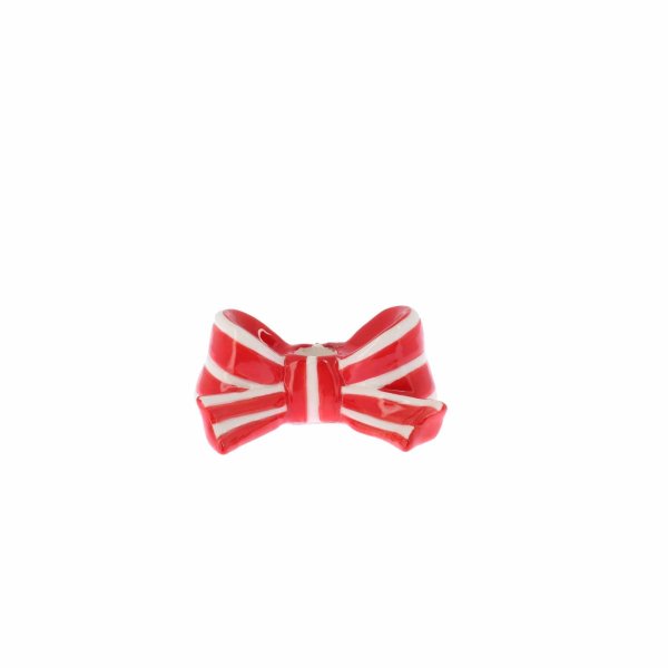 Ljusstake - R�d - 12,5 x 5,5 x 7,8 cm