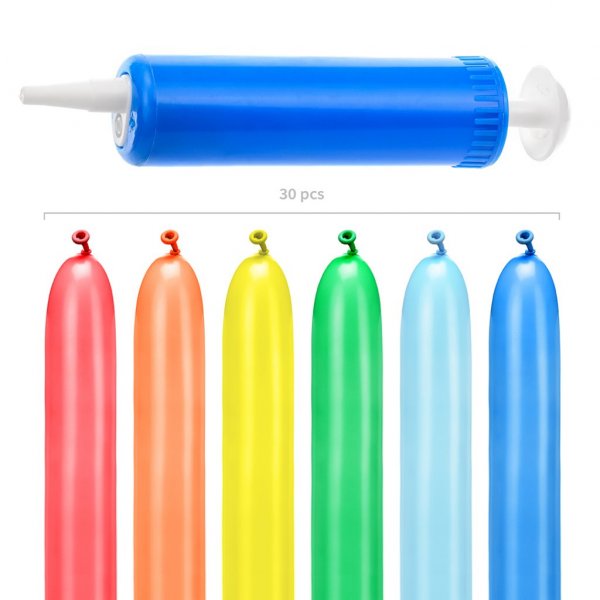 Figurballonger - 30-pack - Färgglad Figurballonger - 30-pack - Färgglad