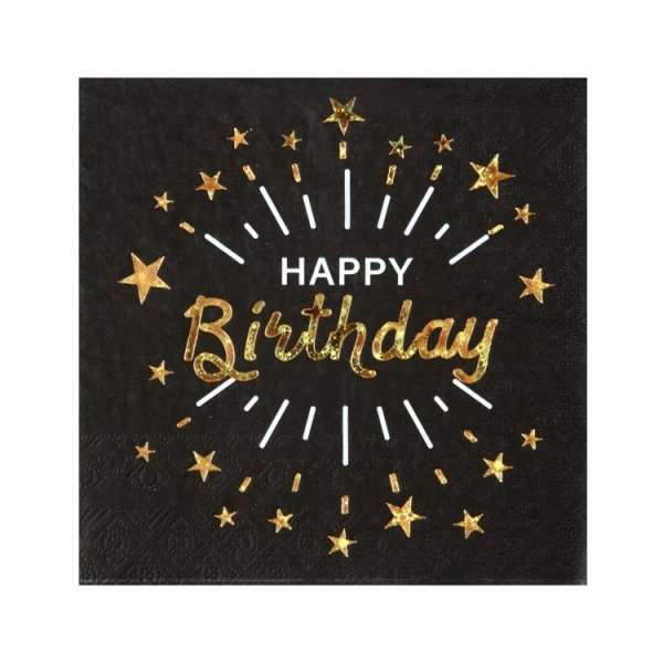 Servetter Happy Birthday 10-pack