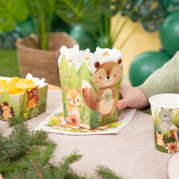 Popcornbägare - Skogens vänner - 6-pack Popcornbägare - Skogens vänner - 6-pack